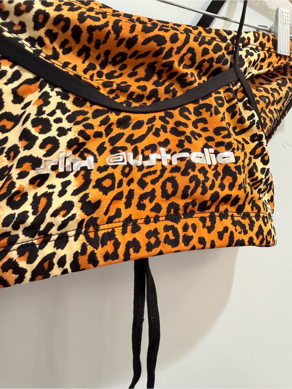Slix Australia Leopard Print Athletic 2 Piece Swimsuit Set Stamina Aus 10 /US 6 - Picture 8 of 16